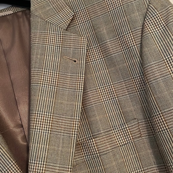 Men’s Burberry silk and wool blazer, T model Kensington. Houndstooth. Size 43R - Picture 4 of 10